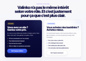 achat de lien avis Valinko